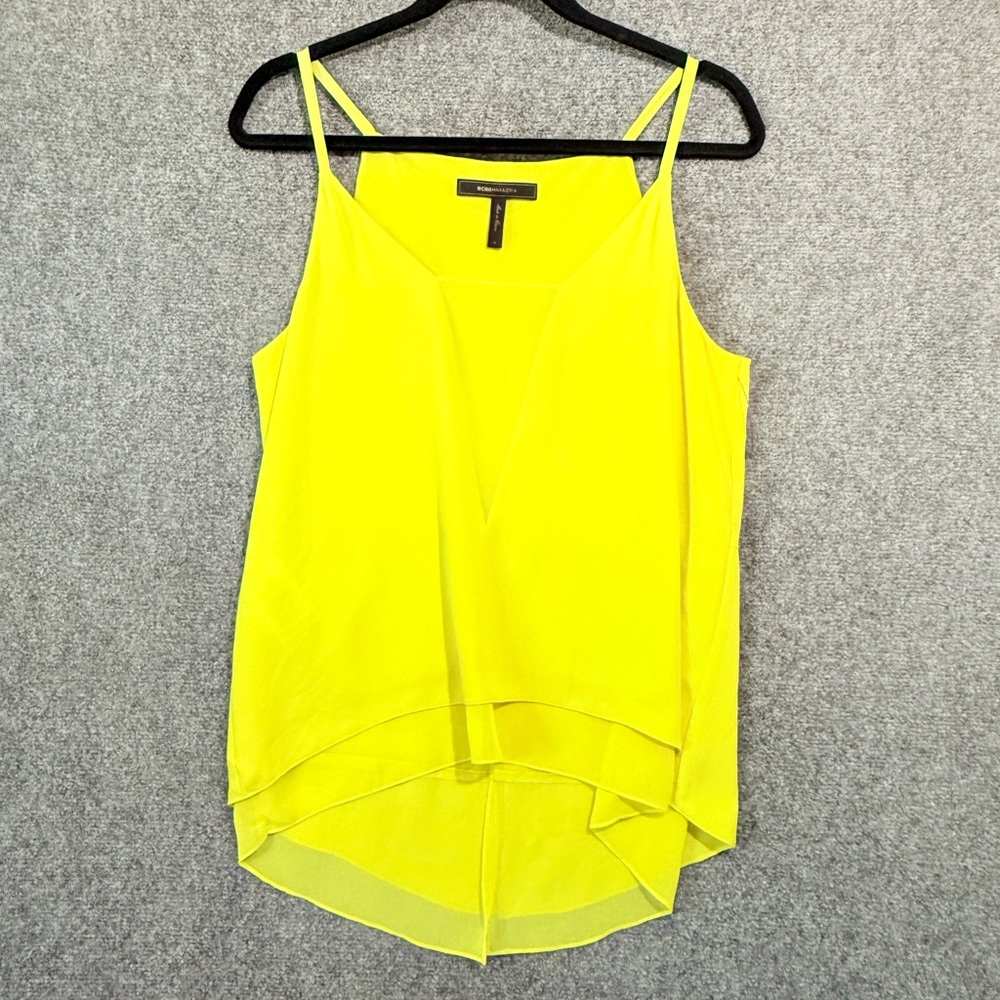 BCBGMaxAzria Neon Yellow Layered Camisole